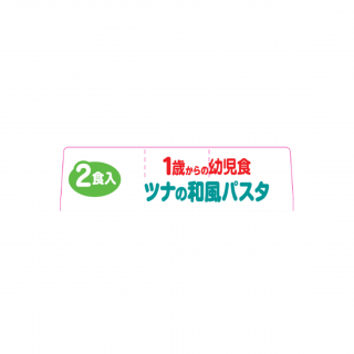 1歳からの幼児食 ツナの和風パスタ 展開図